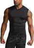 Tesla Sleeveless Sports Undershirt with UV Protection and Compression Tank Compression Wear for Base Compression Shirt Men's V-Neck Sweat-Wicking,