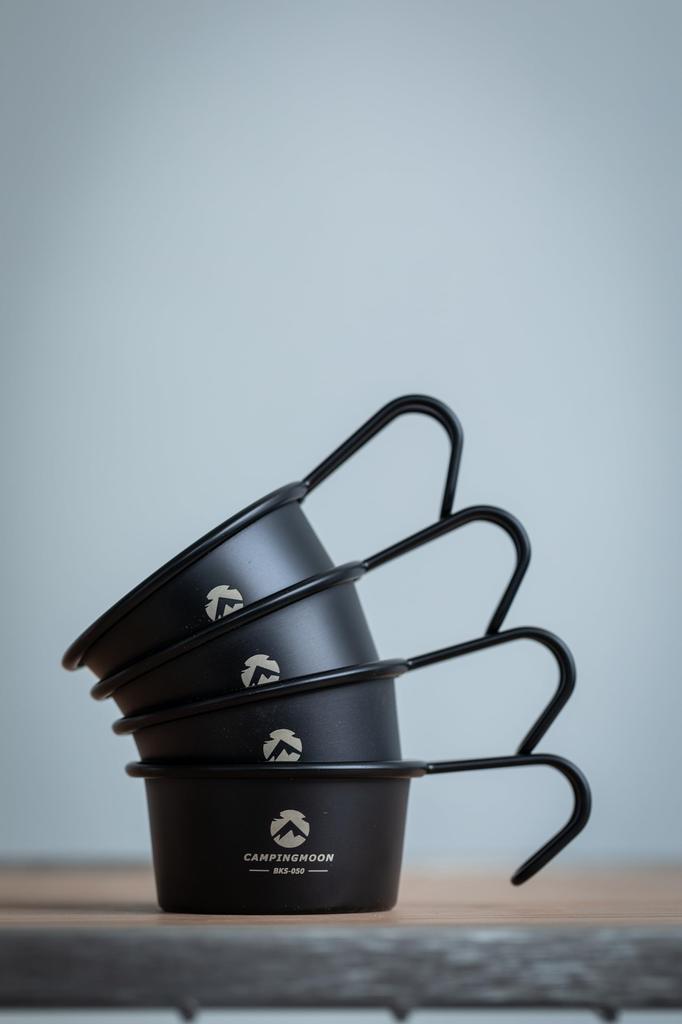 CAMPING MOON Sierra Cup, Black, Black Sierra, Camping Cup, Mini Sierra Cup, Baby Sierra, 60ml, BKS-050