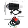 With Handlebar Toggle Switch Motorcycle Headlight Strong Spotlight LED Fog Lights Front Spotlight Strobe Flashing Light Daytime Running Lights