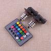 1 Pair Multi-Color H10 9145 9140 HB3 9005 LED Front Driving DRL Fog Light Bulbs With Remote Control