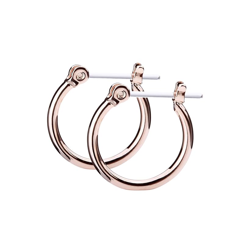 

LOKUMI earrings 6 sizes to choose from x 3 colors made in Japan hoop resin post hoop earrings Compatible with metal allergies one touch catchless