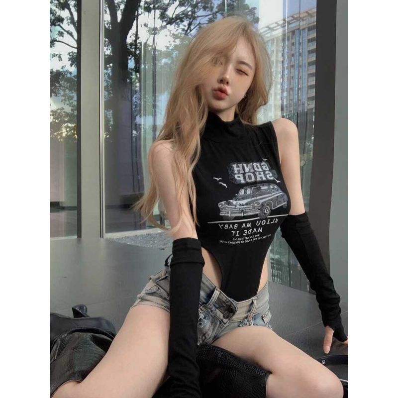 

Модные сексуальные сиамские топы для джазового фестиваля Black S