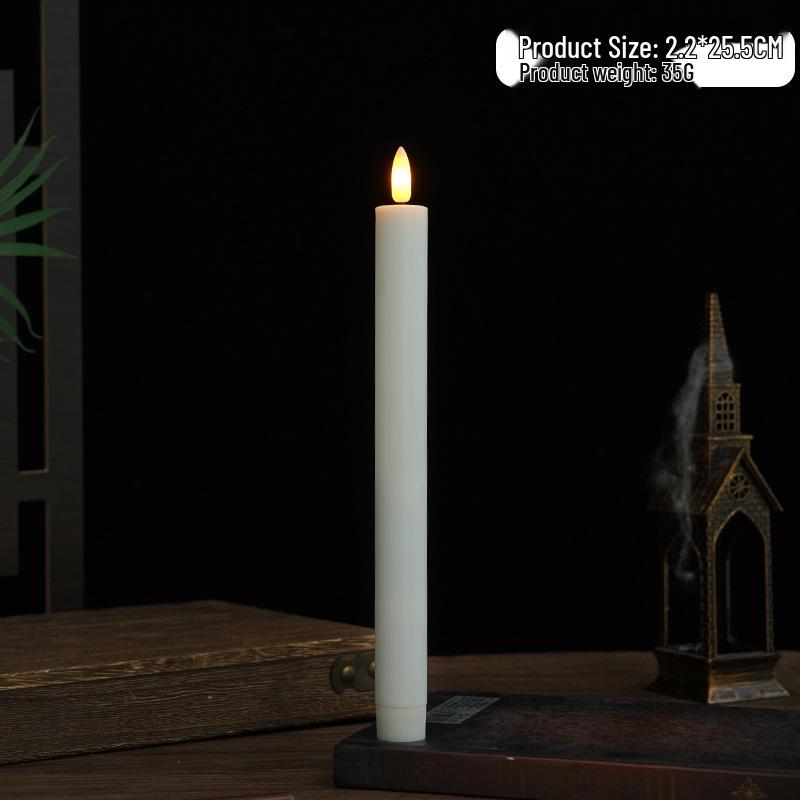 Long-Handled Remote-Controlled Flickering LED Candle for Home and Party Decor