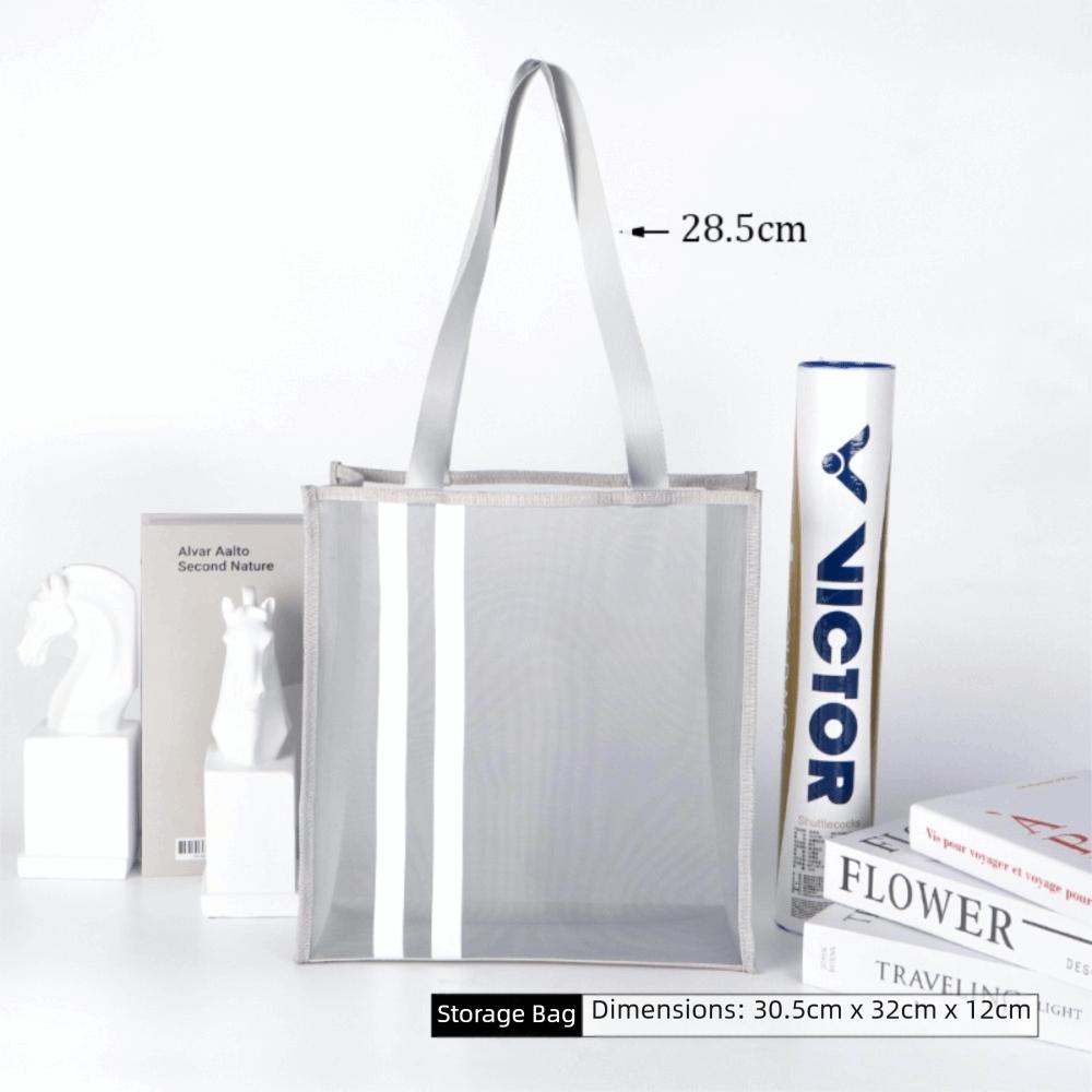 

Fashion Clear Tote Bag Nylon Mesh Large Capacity Handbag Transparent Single-shoulder Bag for Women