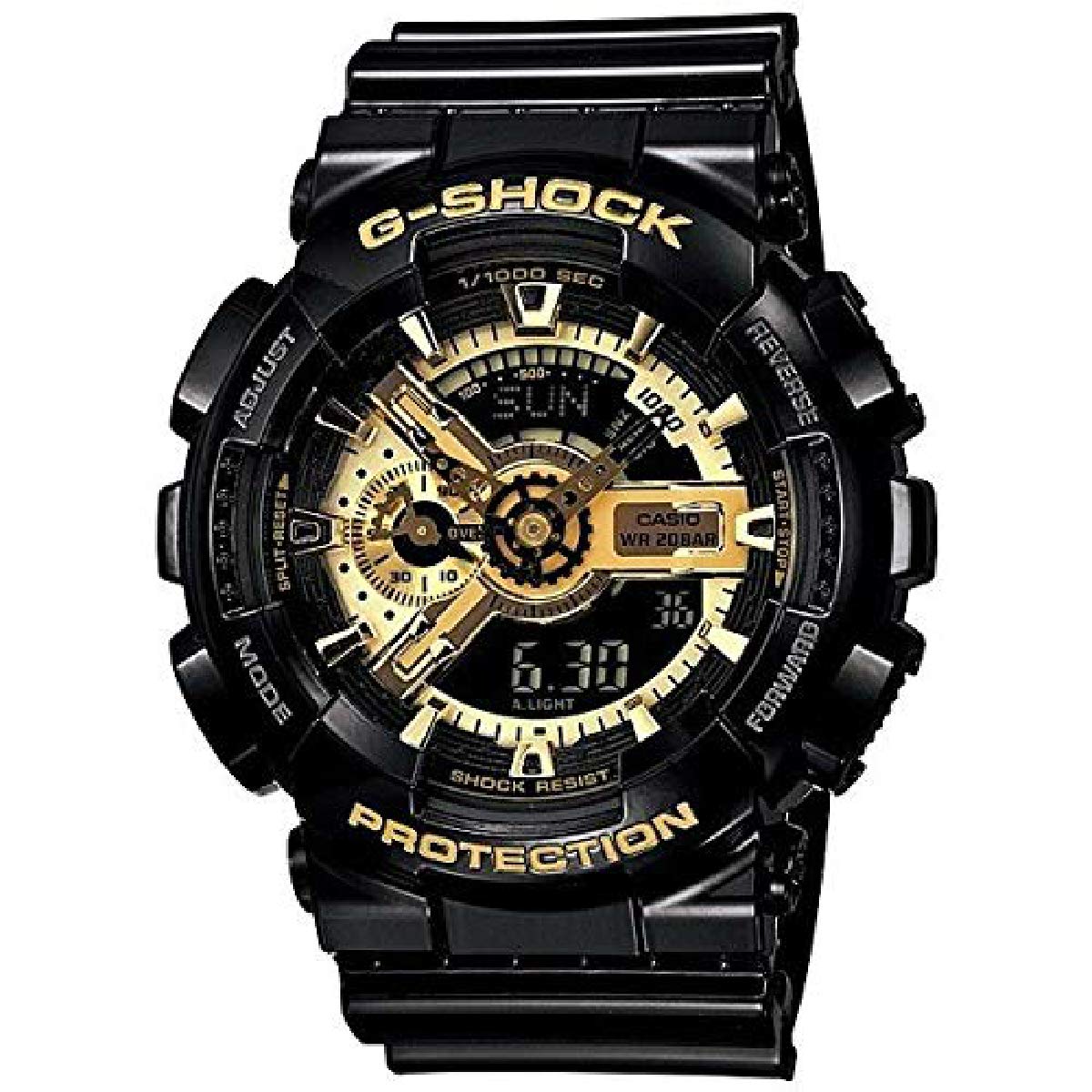 

CASIO МОДЕЛЬ Золотые и Черные Наручные часы G-SHOCK НЕТ. ga110gb-1a (GA-110GB-1A)