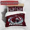 3pcs Duvet Cover Set (1*Duvet Cover + 2*Pillowcase, Without Core), Custom Name North Sydney Bears Pattern Bedding Set, Home Bedroom Decor Gift