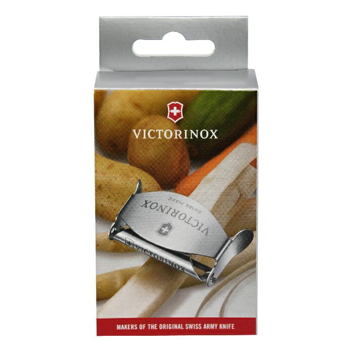 [NEW] Victorinox Swiss Classic Vegetable Peeler, All Stainless Steel Silver (7.6074), Razor Sharp Blade, Ambidextrous Design, Swiss Made, Brand New