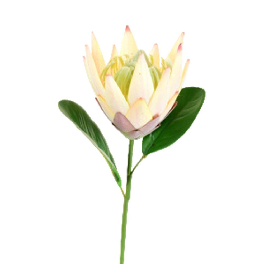 1PC,Europe Style Beautiful Artificial Flowers Fake King Protea Home Table Top Display Flowers Decorative Silk Flower
