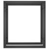 VidaXL Portant de bois de chauffage Noir mat 50x28x56 cm Acier 350304