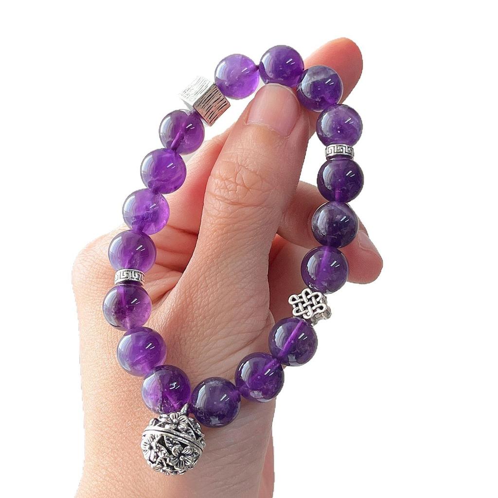 10Mm Design Natural Amethyst Bracelet Bracelet