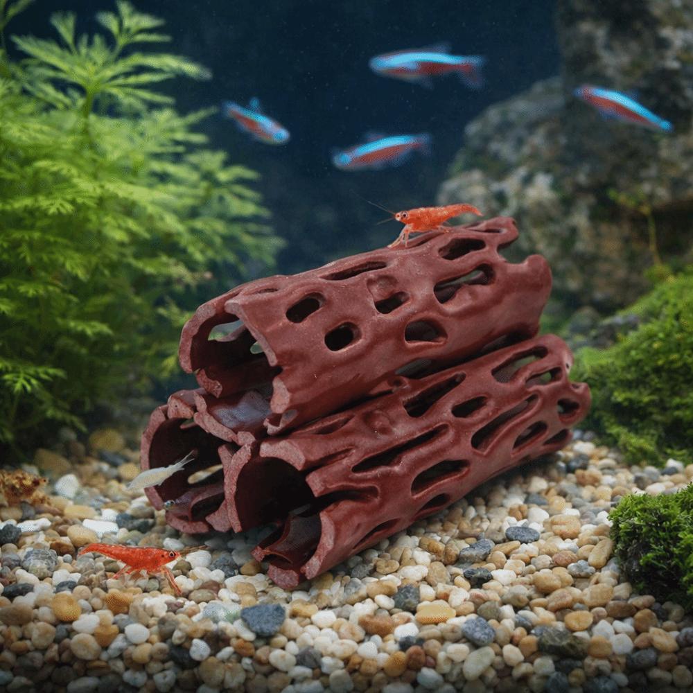 Simulation Shrimp Hiding Cave Tree Trunk Shape Fish Breeding Cave Fish Tank Landscaping