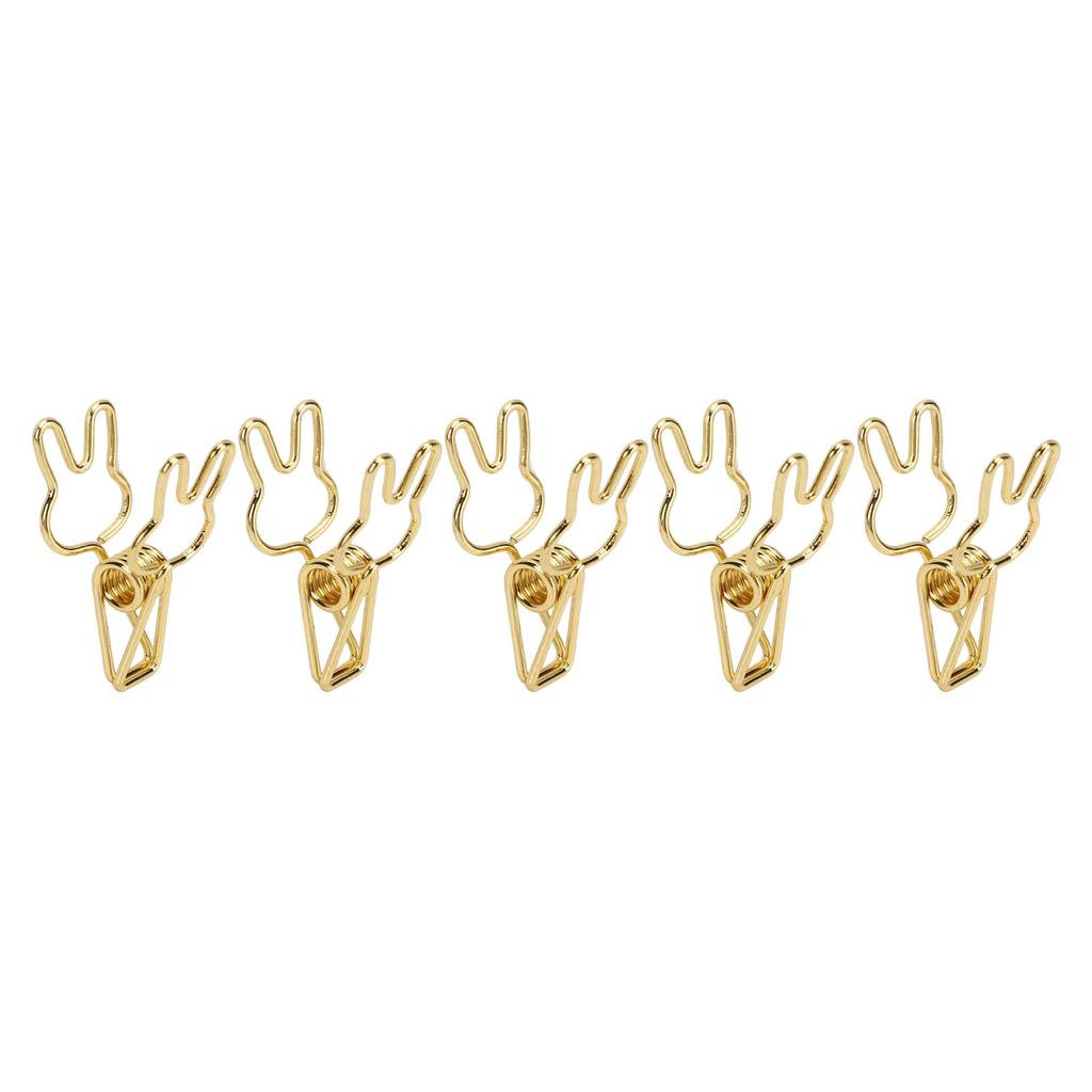 100pcs   Clips Cute Cartoon   Shape Metal Hollowed   Tail Clips Paper Clamps for   Document