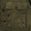 B&H sanforized Made in USA Herringbone Pattern Military jacket L khaki Men's Used