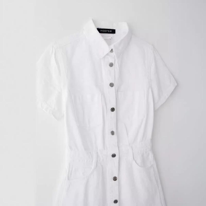 Summer 2023 European & American Women's Street Fashion Denim Mini Dress