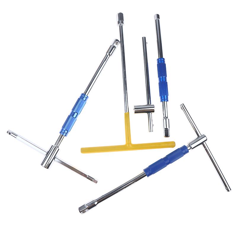 Multifunctional T-Handle Socket Wrench Set, Interchangeable Sockets And Lever Bar, Easy To Use Hand Tool For Repair Work