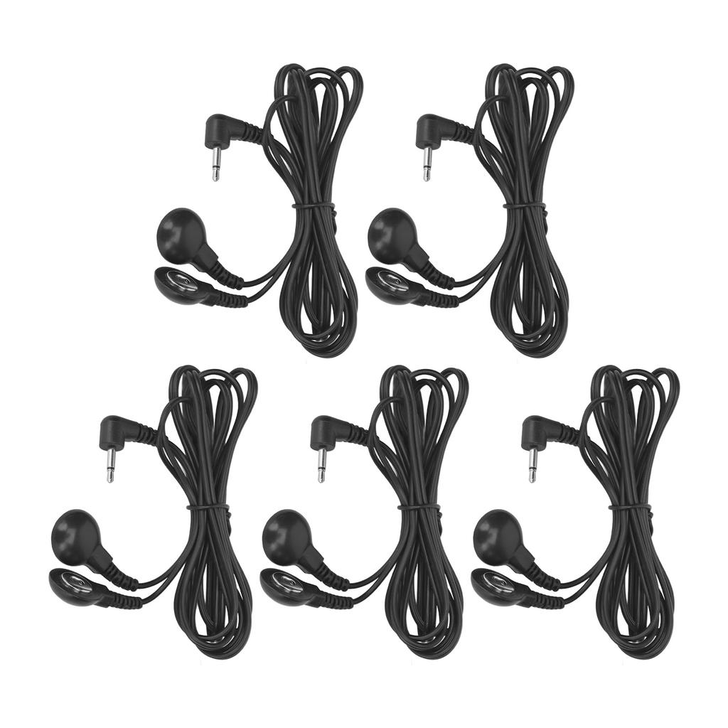 5PCS Electrode Wire Black 2.5mm Elbow 1.2m Long Replacement Lead Wires for TENS Digital Therapy Machine