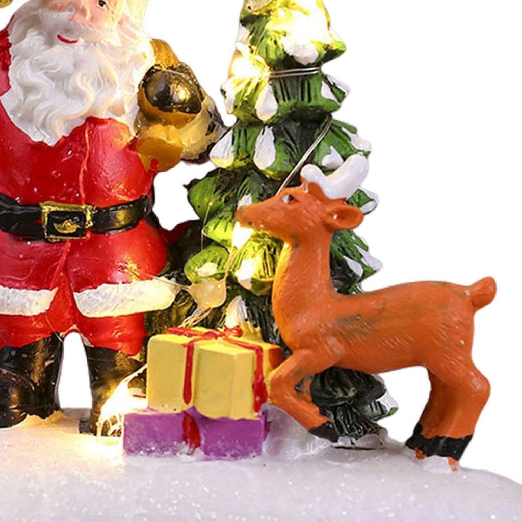 Santa Santa Figurine Collectible Christmas Statue for Office Festival Desk