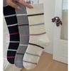 Wind Outfit Blogger Same Double-Needle Contrast Striped Socks Mid-Leg Socks Simple And Versatile Socks