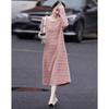 Demana French Retro Breathable Knit A-Line Dress