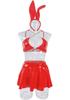 European Patent Leather Bunny Girl Costume Set: Nightclub Role-Playing Erotic Lingerie