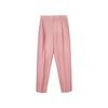 LESS Women's Lamb Wool Blend Straight-Leg Trousers