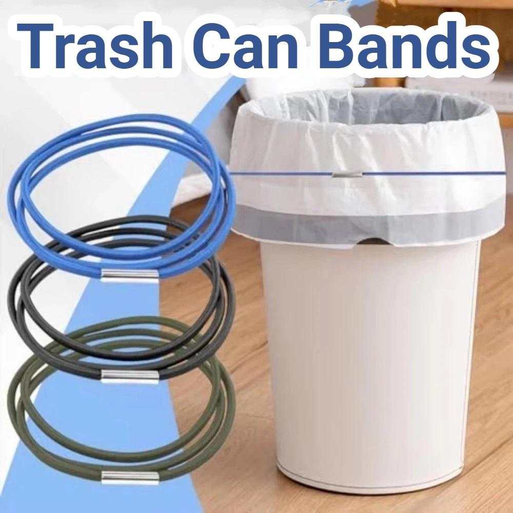 3Pcs Colorful Trash Can Bands Stretchable Rubber Bands Reusable Garbage Can Bands  Household
