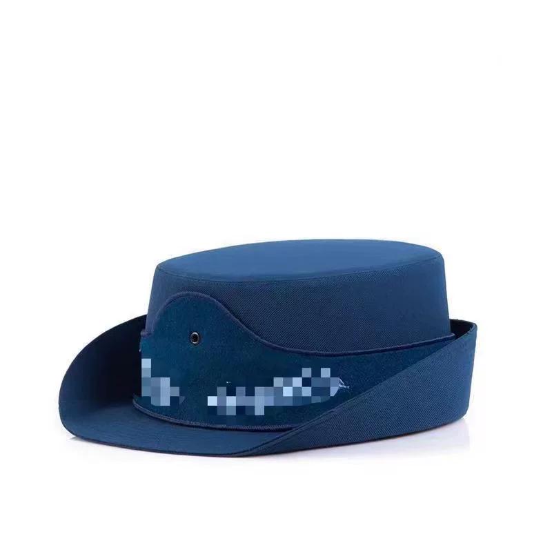Big eaves hat men's and women's spring and autumn film and television performances Big eaves hat Flat top hat Big cover hat Women's crimped hat