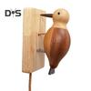 Woodpecker Doorbell Wooden Handmade Self-Adhesive Woodpecker Door Knocker Vintage Bird Door Knocker for Front Door Room Door