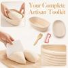 4pcs Oval Shape Sourdough Proofing Basket Bread Proofing Basket Set  Bread Dough Proofing