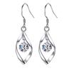 1pcs Necklace + 2pcs Earrings Twisting Diamond Earrings  Girl Jewelry