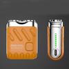 Kit de barbear elétrico mini USB - máquina de barbear portátil à prova d'água para homens - lâmina dupla para uso no rosto