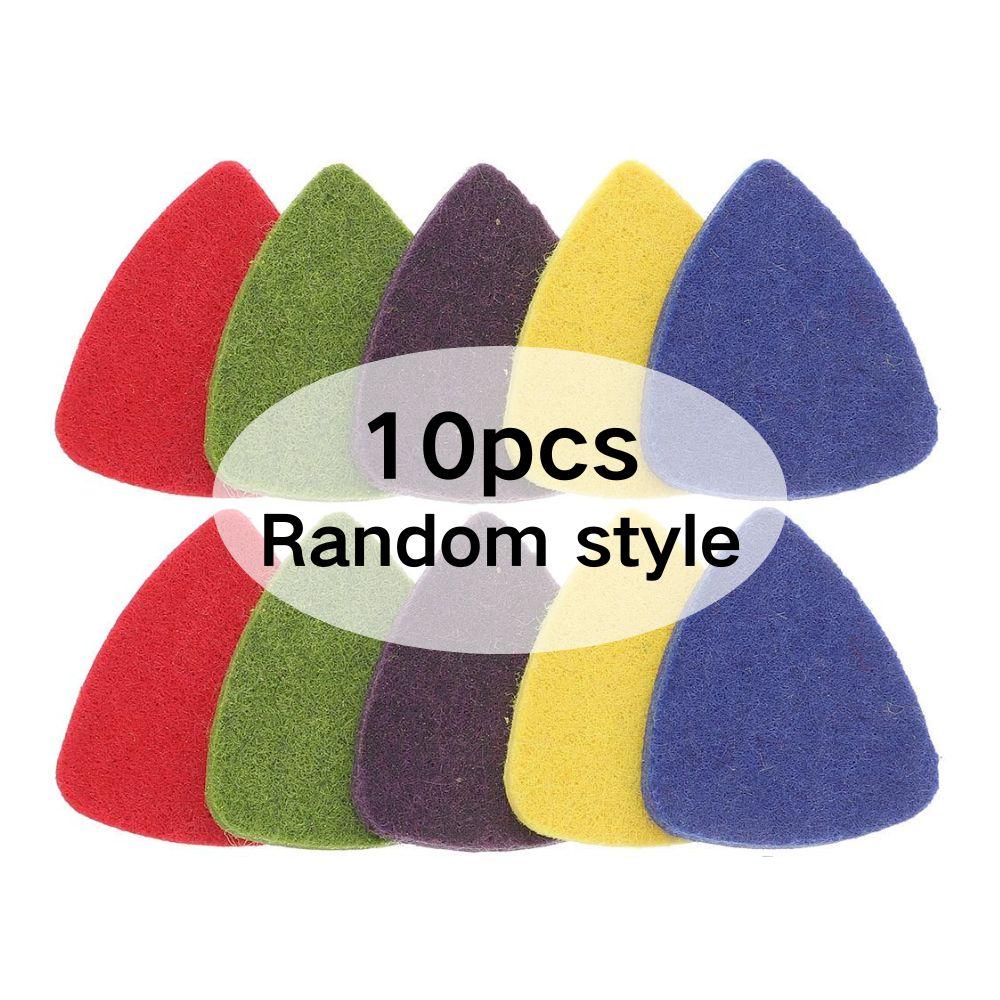 5/10/20pcs Felt Ukulele Picks Multicolor Guitar Bass Autoharp Banjo Concert Performance Portable Soft Yet Sturdy YMY
