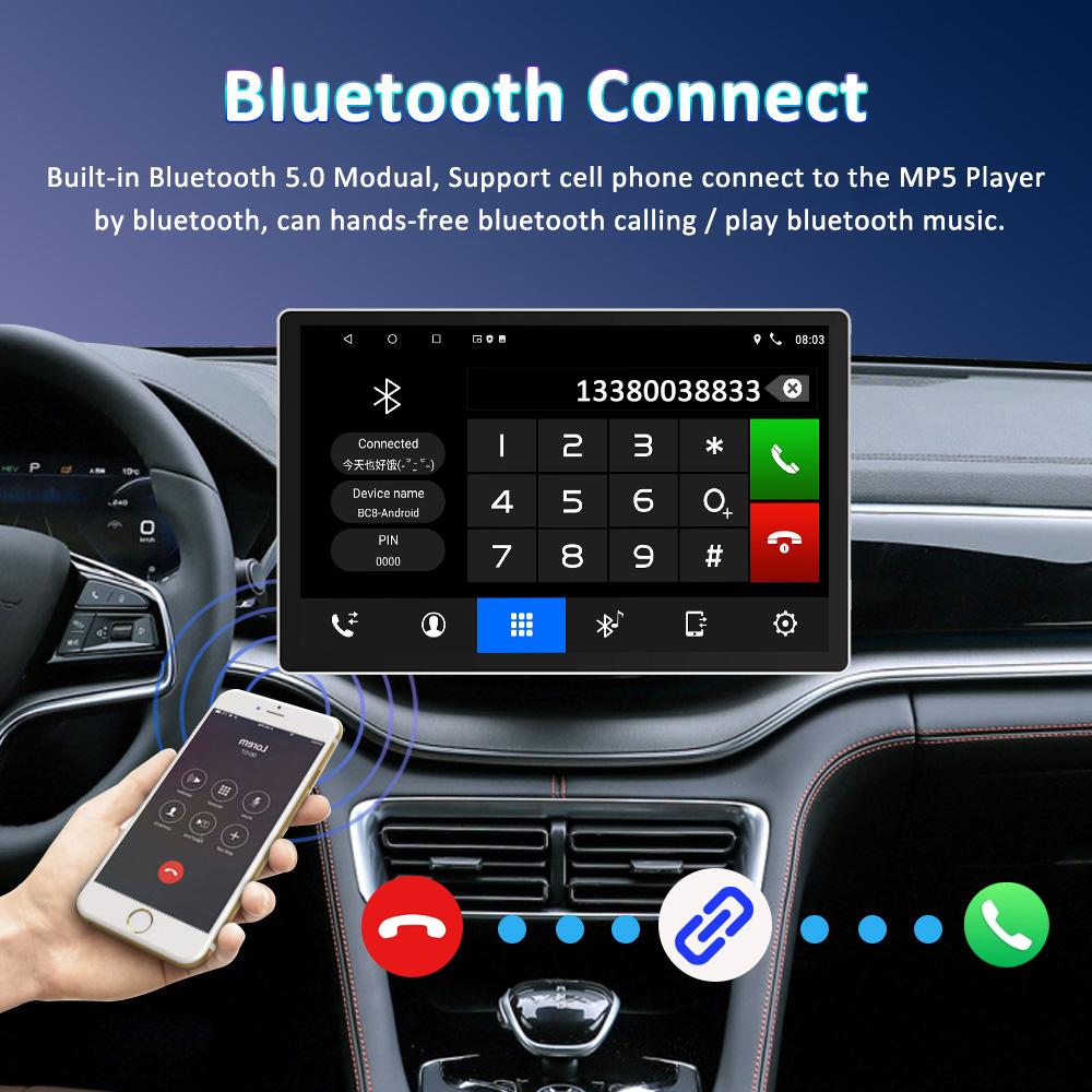 13" Inch 2 Din Car Android Radio Stereo Video Player GPS 2din Universal CarPlay Auto Multimedia Stereo 2 DIN For Style