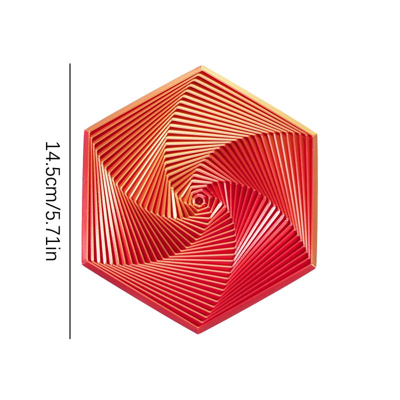 Fractal Fidget Hexagon Decompression Toys 3D Printing Desktop Stress Relieving Toy Children'S Birthday Gift Geometric Fidget Toy