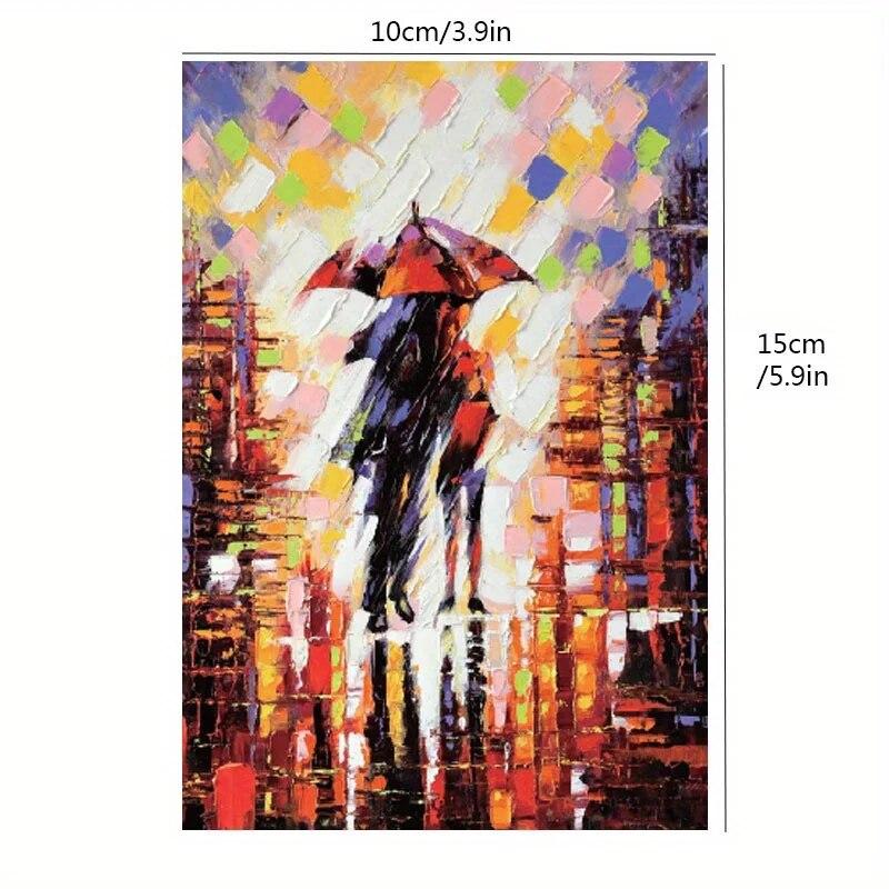 Fotorámeček Lovers in the Rain 150 Mini zkumavka Puzzle série Domů Vánoční dárek Mládež Dospělý Dospělý Puzzle DIY YC-M
