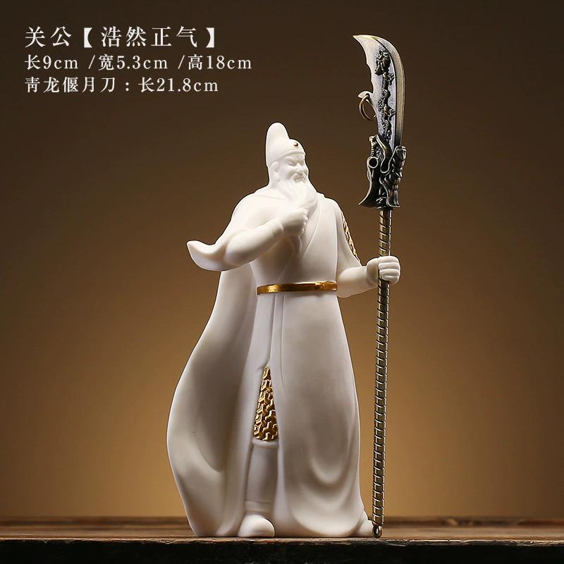

Китайская статуэтка Гуань Гуна, Бог Богатства и Воин, Керамическое украшение для дома, офисного стола, Благословение на удачу