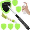 Windshield Cleaning Set Features Telescoping Rod And 6 Washable Microfiber Cleaning Pad