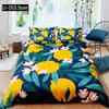 Lemon Fruit Yellow Duvet Cover Bedding Set 3pcs 1 Duvet Cover 2 Pillowcase Comfortable Breathable Soft Quilt Cover Full Size