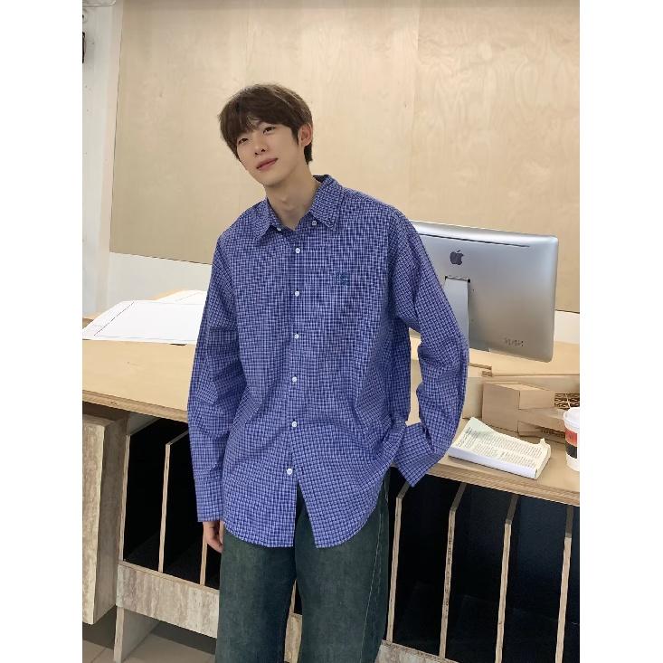 2024 Letter Long Sleeved Shirt Japanese Hong Kong Style Ins Loose Shirt Men'S Summer Trend Versatile Casual Jacket