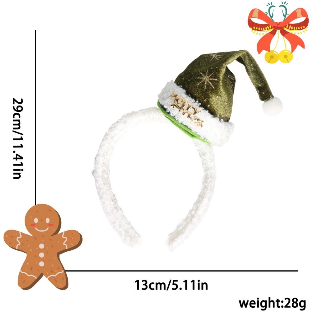Cute Christmas Headband Xmas Hat Hairband Hair Clips Mini Hat Hair Barrettes Duckbill Clips Children New Year Party Decor Props