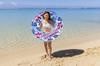 IGARASHI 120cm Inflatable Ring North Shore Inflatable Ring with Rope and Quick Buoyancy New Valve Design RLE-120L [Easy Plug]