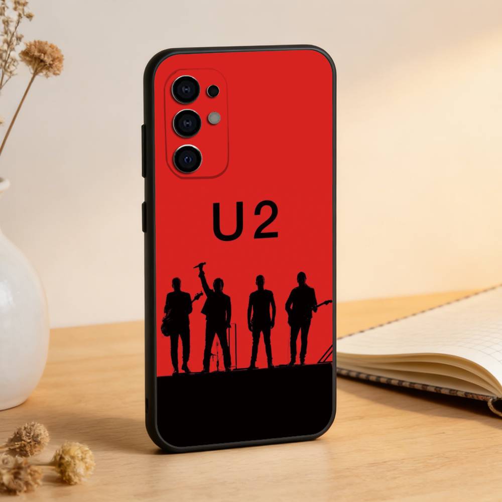 U-U2-ES Band Phone Case For Samsung S25,S24,S21,S22,S23,S30,Ultra,S20,Plus,Fe,Soft Silicone Black Cover