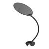 Microphone Pop Filter Foldable Microphone Anti Spray Mesh Mic Dual Layered Wind Pop Screen With A Flexible 360 Degrees