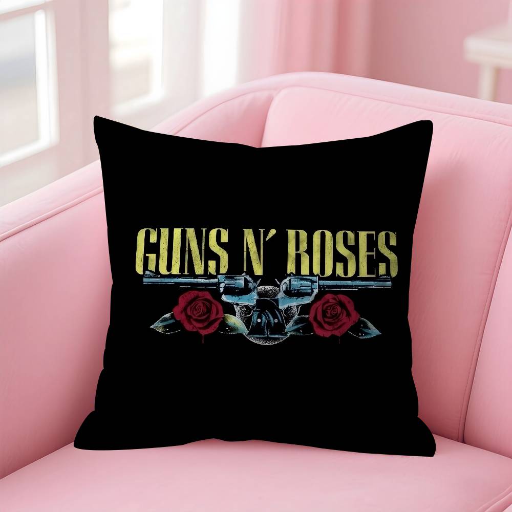 Rock Music Band GGuns N Roses  Personalized Pillow Dust Cover Bedroom Kids Party Decoration Pillowcase Birthday Children Gift
