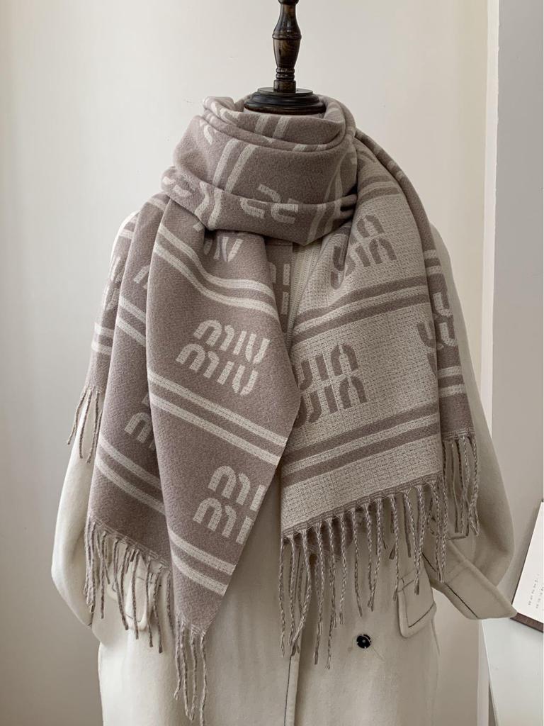 Women's Double-Sided Faux Cashmere Tassel Shawl - Warm, Thick High-End Autumn & Winter Scarf