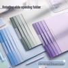 Transparent A4 Rotating Side-Opening Clip-Rod Test Paper Folder for Students