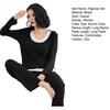 Two Piece Modal Pajamas Set for Women Long Sleeve Top And Pants Sleepwear with Built-in Bra Casual Loungewear Pjs Set