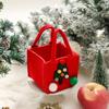 Felt Christmas Storage Bag Portable Handheld Design Organizer For Holiday Apples Gifts And Home Decoration