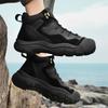 New High Top Ankle Boots High Quality Mens Genuine Leather Shoes Outdoor Sneakers Walking Boots Warm Snow Casual Hiking Shoes
