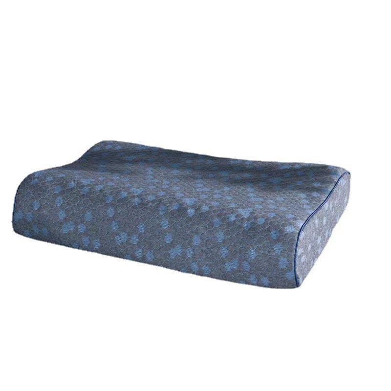 Graphene Wave Neck Support Pillow - Natural Latex Pillow Core, Adult Gift from Thailand